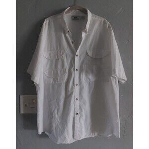 Michael Austin  Rugged Wear Shirts Men XL, White,Cotton Polyester, 23 Inch Of Ar